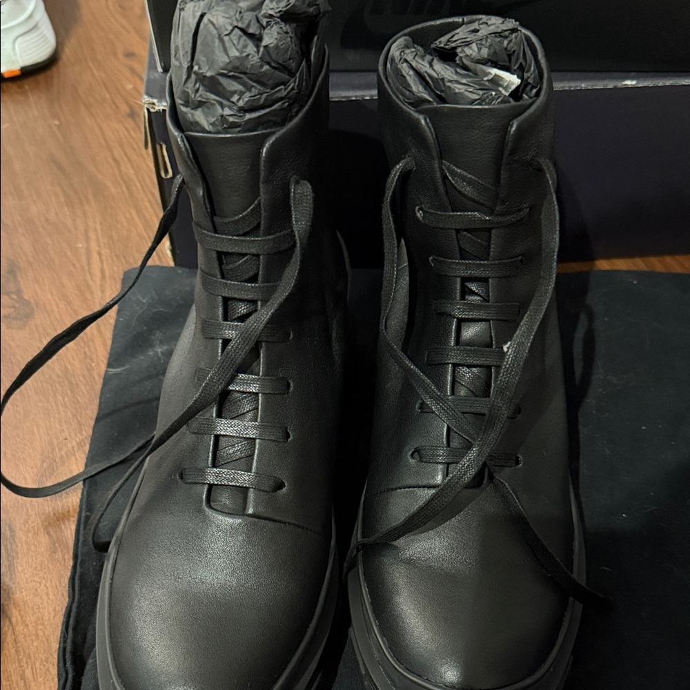Brand New Rag & Bone Lace Up Genuine Leather Combat Boots - Picture 2 of 8